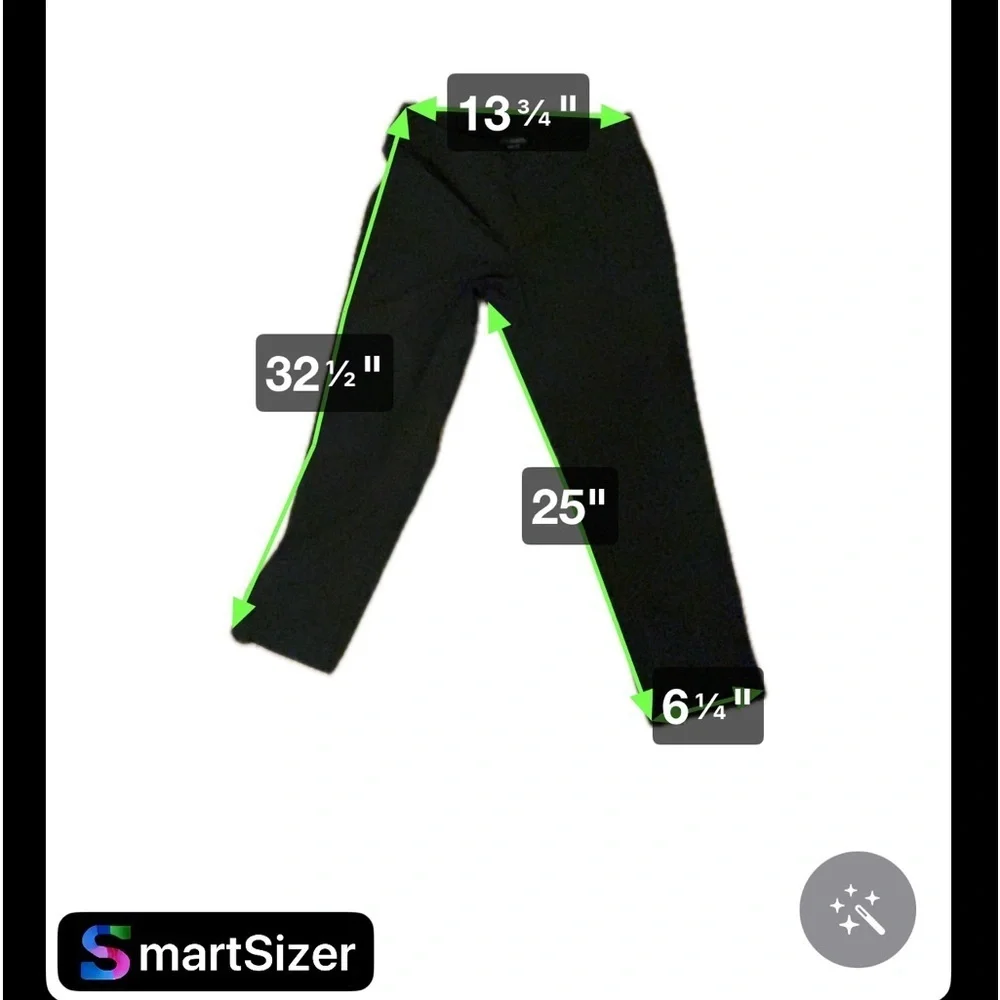 Slim-Sation Stretch Support Ankle Pants women’s sz 10PS Black slimming wear NWOT